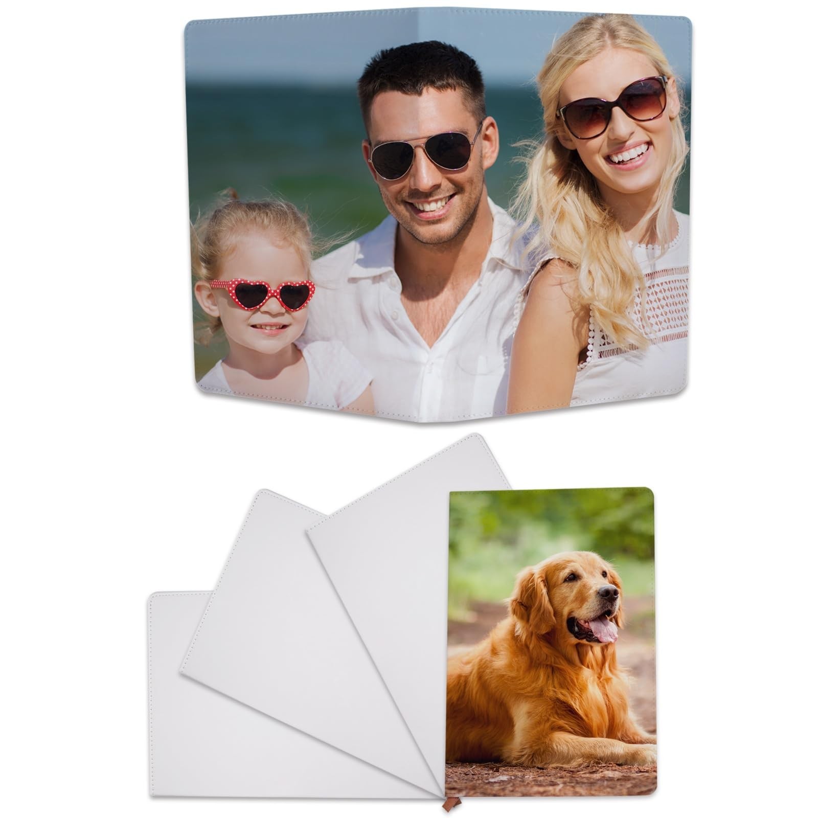 4 Pcs sublimation notebook blank A5 190 Pages sublimation journal blank， Subl…