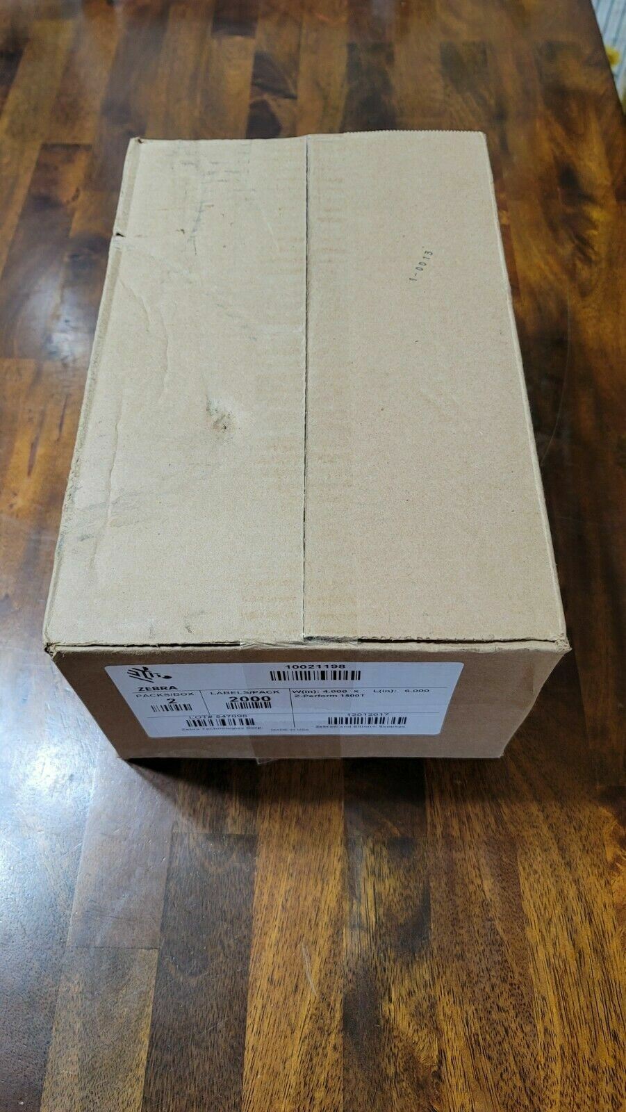 4000 Genuine Zebra 4″ x 6″ Labels Z-Perform 1500T 4×6 Fanfold Thermal Transfer