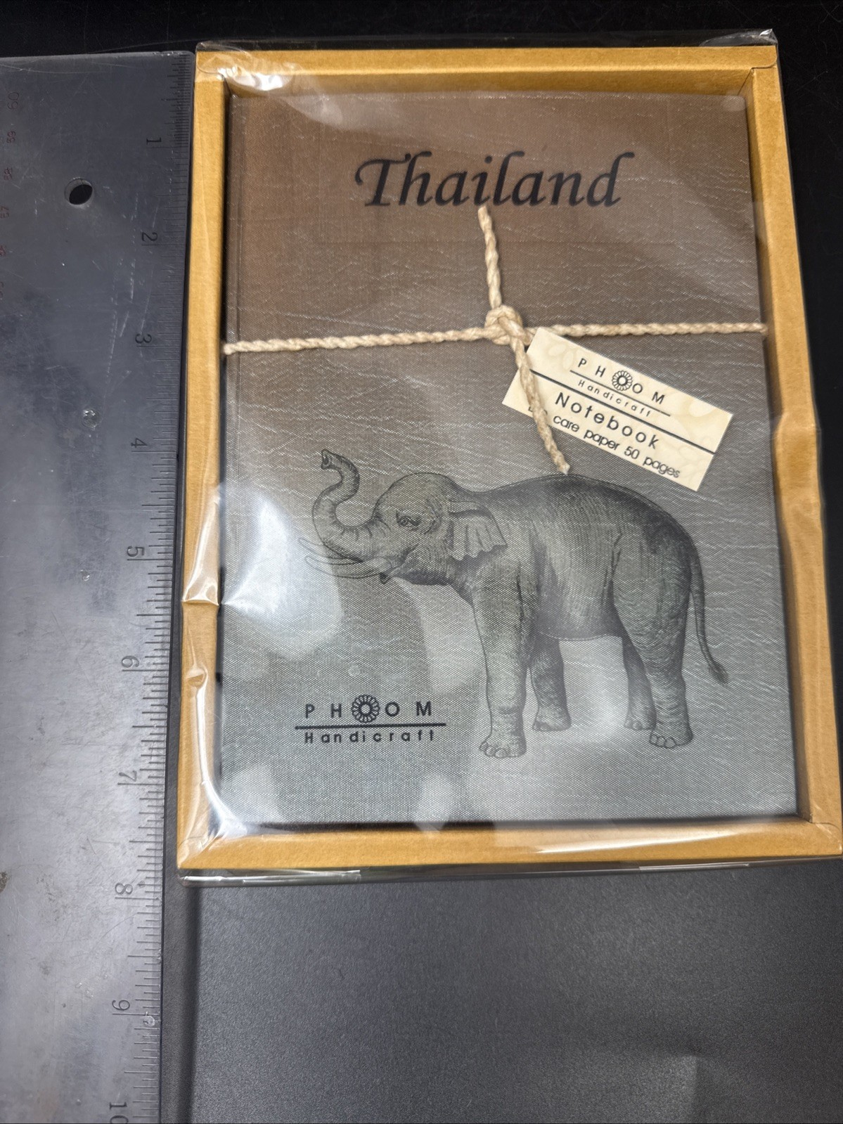 Phoom Handmade Thai Fabric Notebook 2 Pcs 50 Pages Gift Thailand Authentic