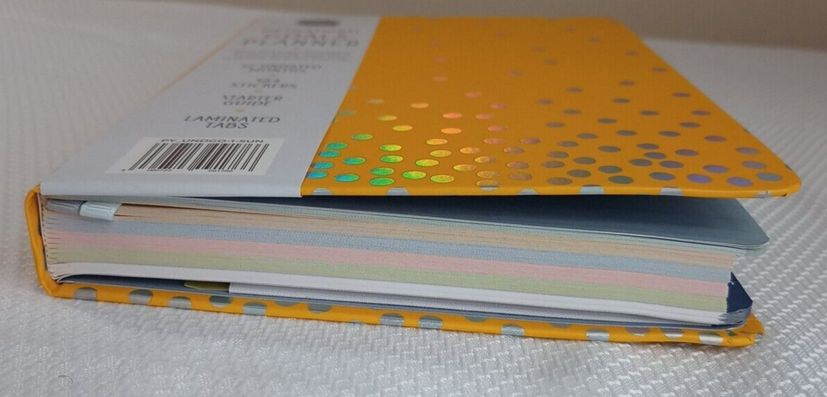 Goals Planner 12 Undated Months Motivational 184 Stickers Laminated Tabs