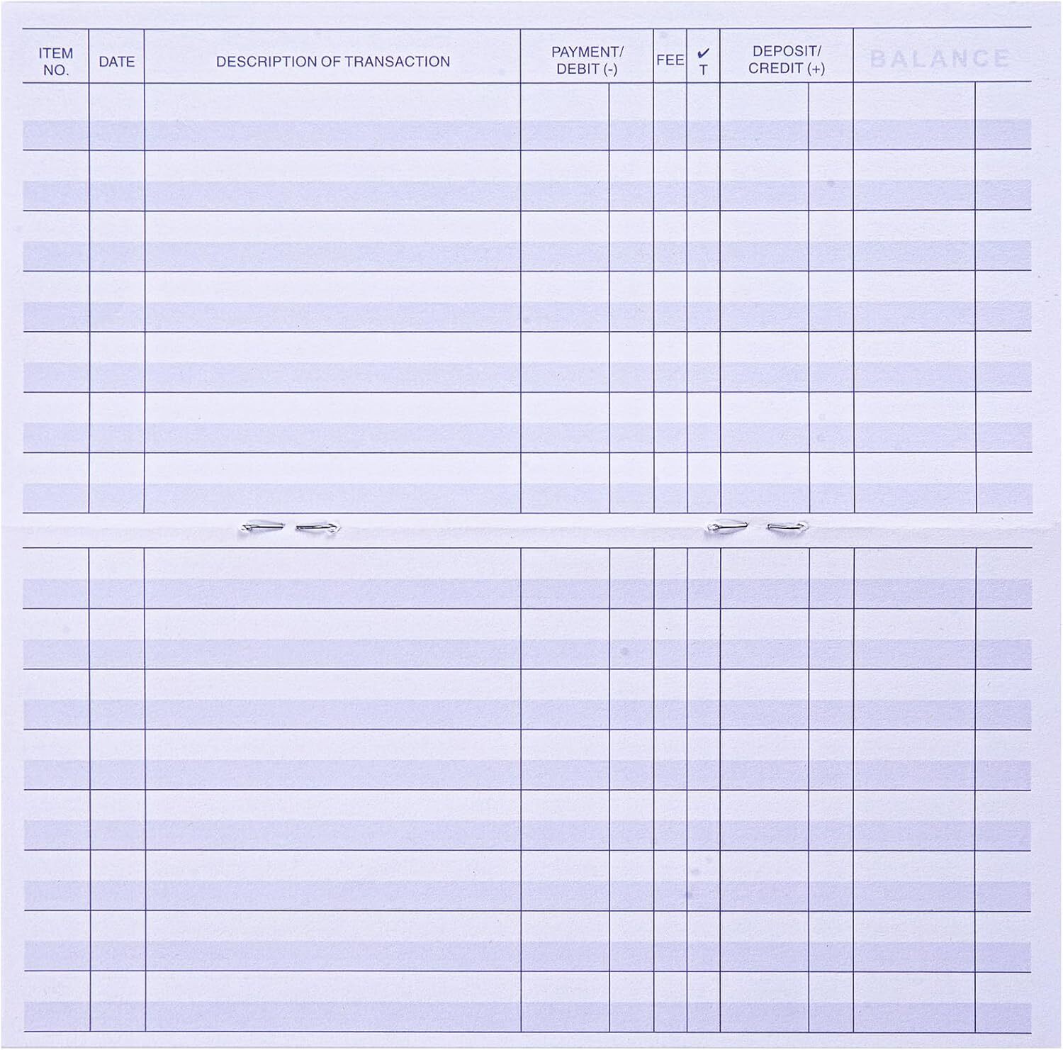 24 PCS Check Registers for Personal Checkbook, Easy to Read Checkbook Register