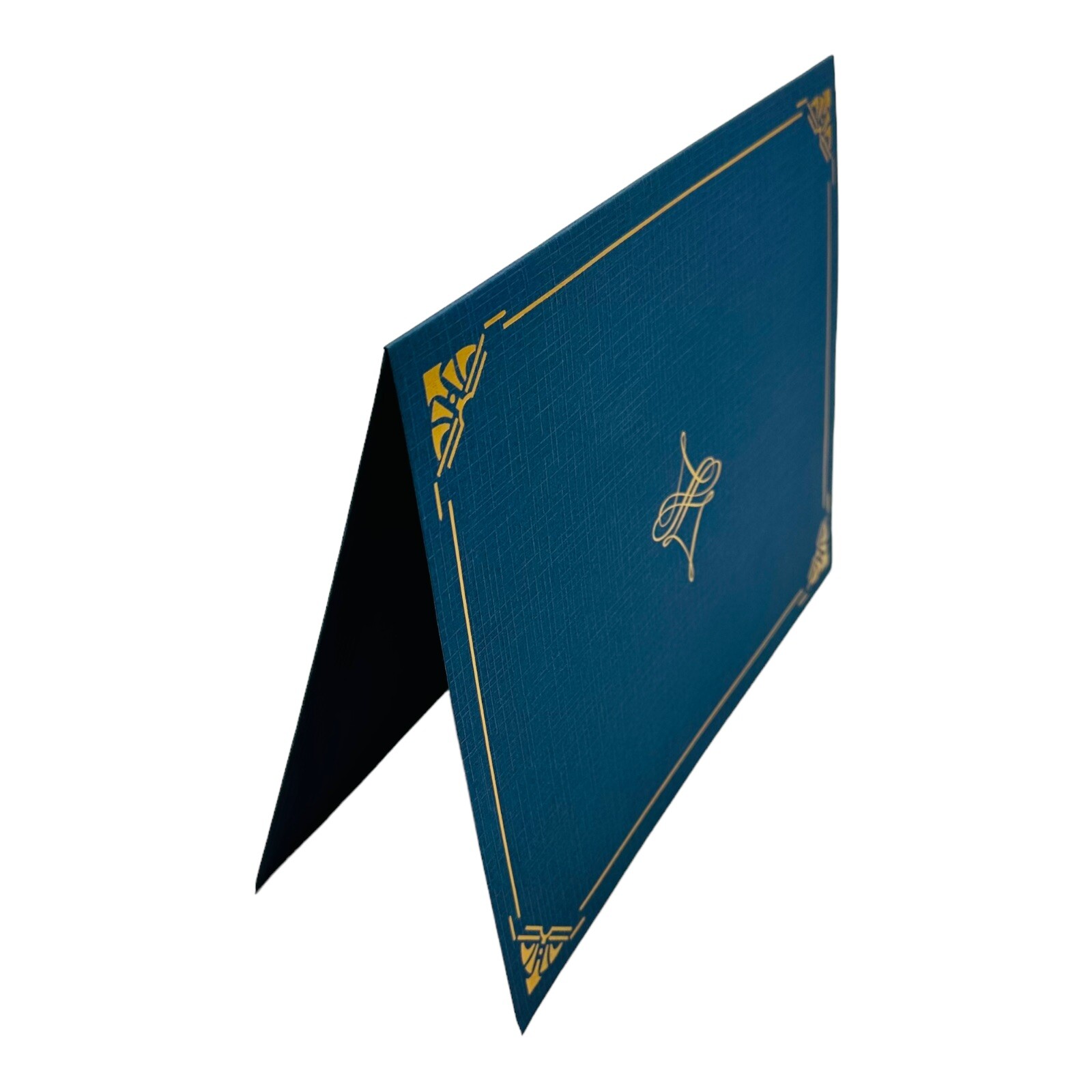 5 Pack Blue Certificate Covers w/ Gold Foil, Diploma Holder for 8.5×11 Paper