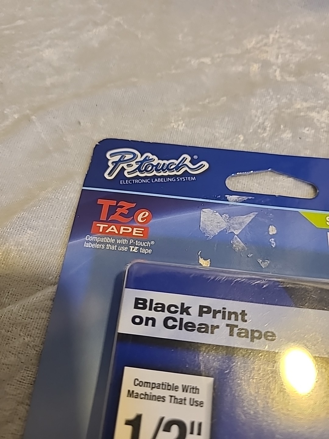 Brother TZE131 12mm Black on Clear Tape – 2 Pack Lot Of 2 Packages