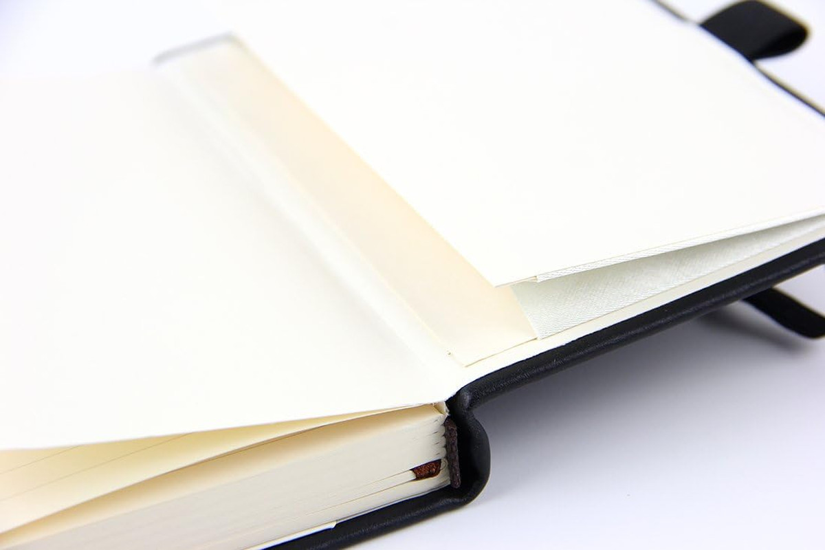 (2-Pack Pocket Notebook 3.5″ x 5.5″, Small Hardcover Journal with Pen Holder, In