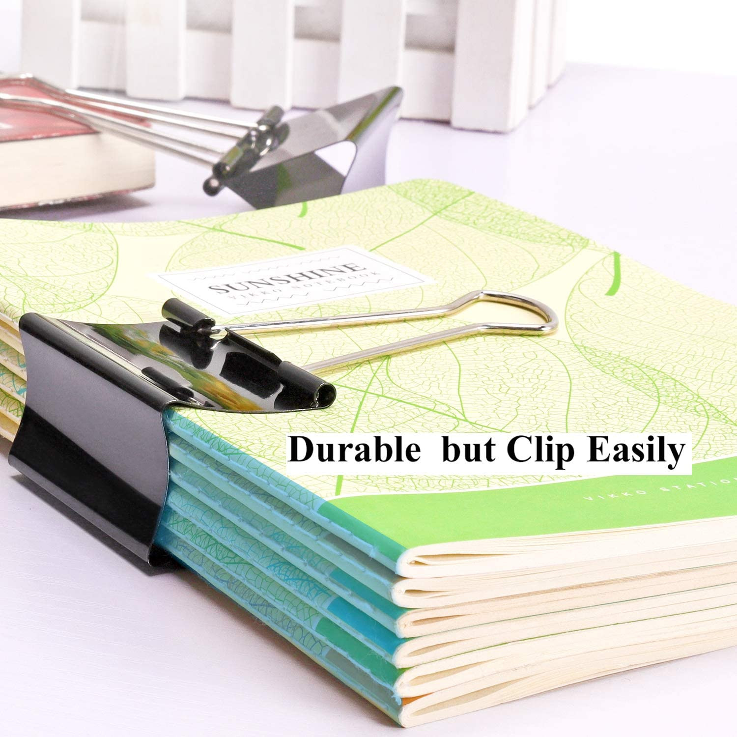 Extra Large Binder Clips 2.4 Inch Length, Jumbo Binder Clips for Office (8 Pcs)
