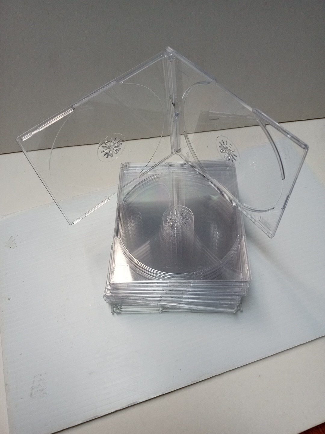 10 PCS 5.2MM DOUBLE SLIM CD JEWEL CASE WITH CRYSTAL CLEAR TRAY BL115