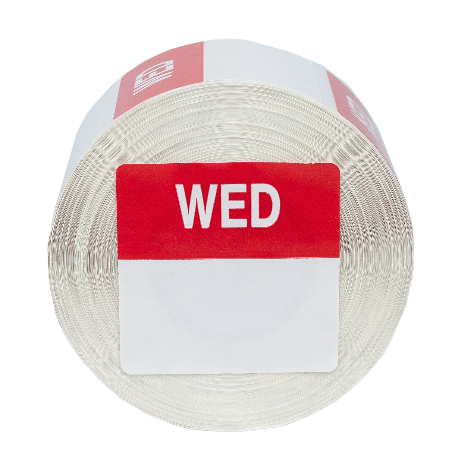 WEDNESDAY Day of the Week Labels / Stickers – (30) Rolls of 500 (40mm x 40mm)