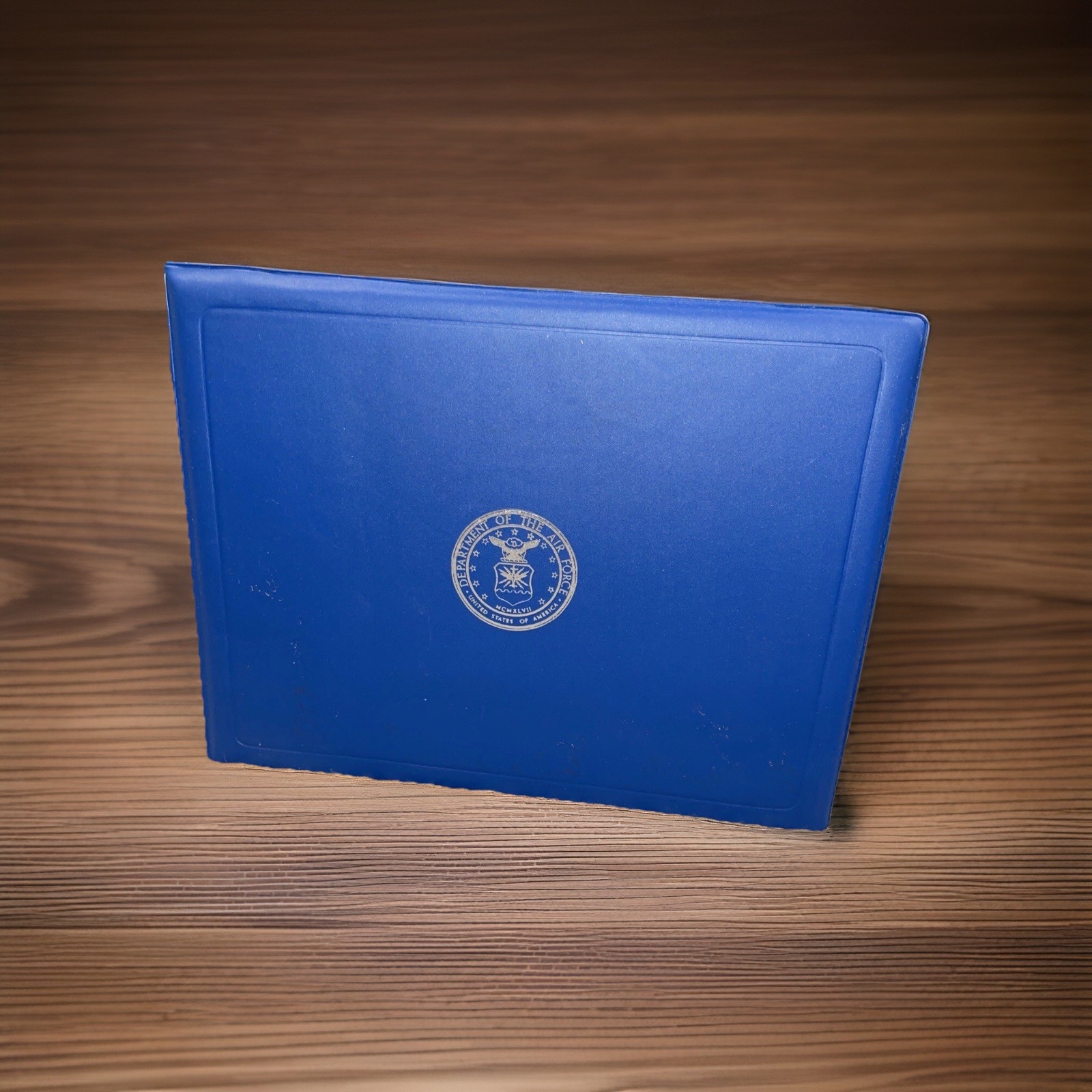 Blue Department of the United States Air Force Diploma Certificate Holder