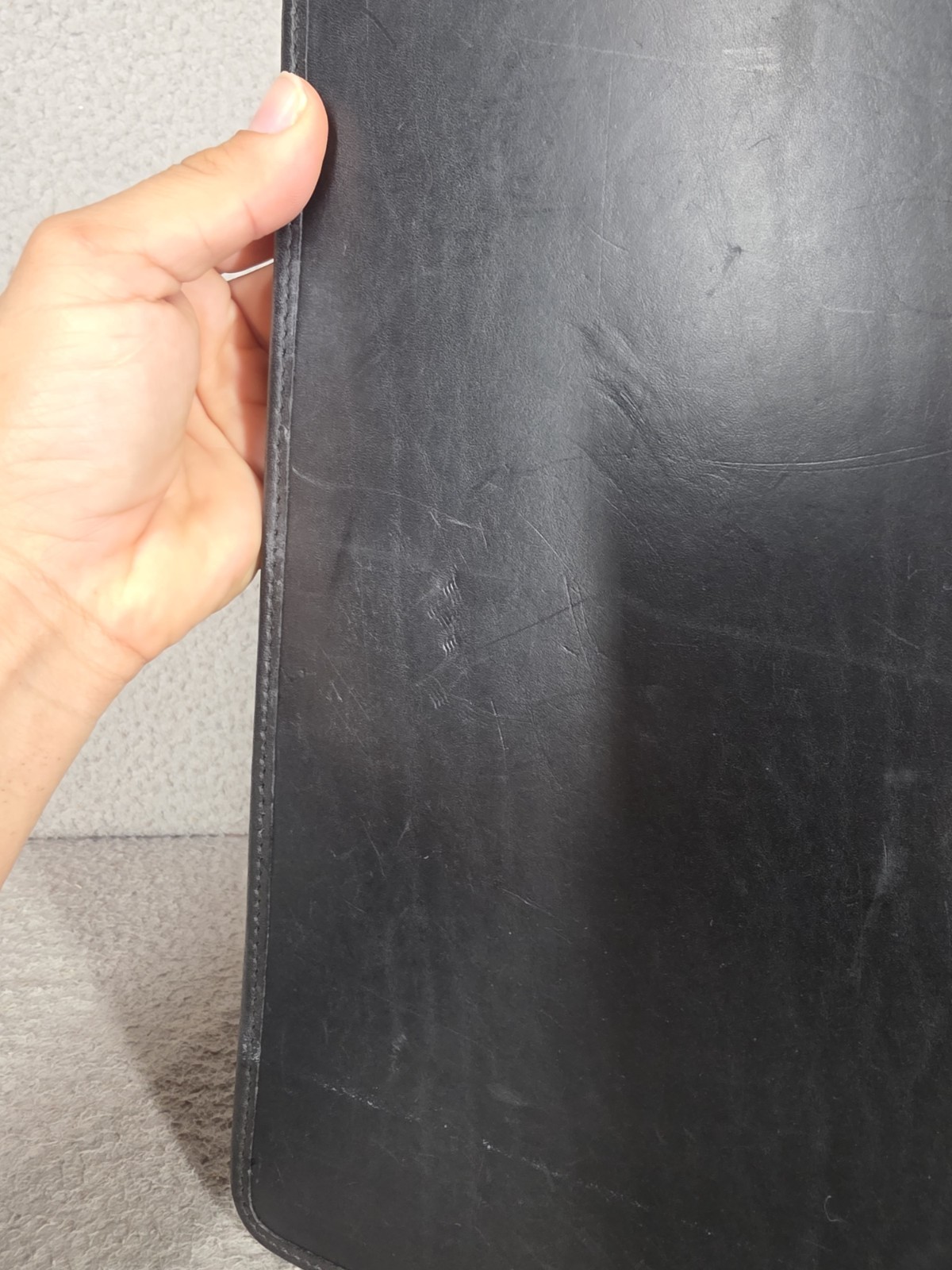 Hartmann Black Leather Portfolio Pad Folder Project Planner Notebook by Lombardo