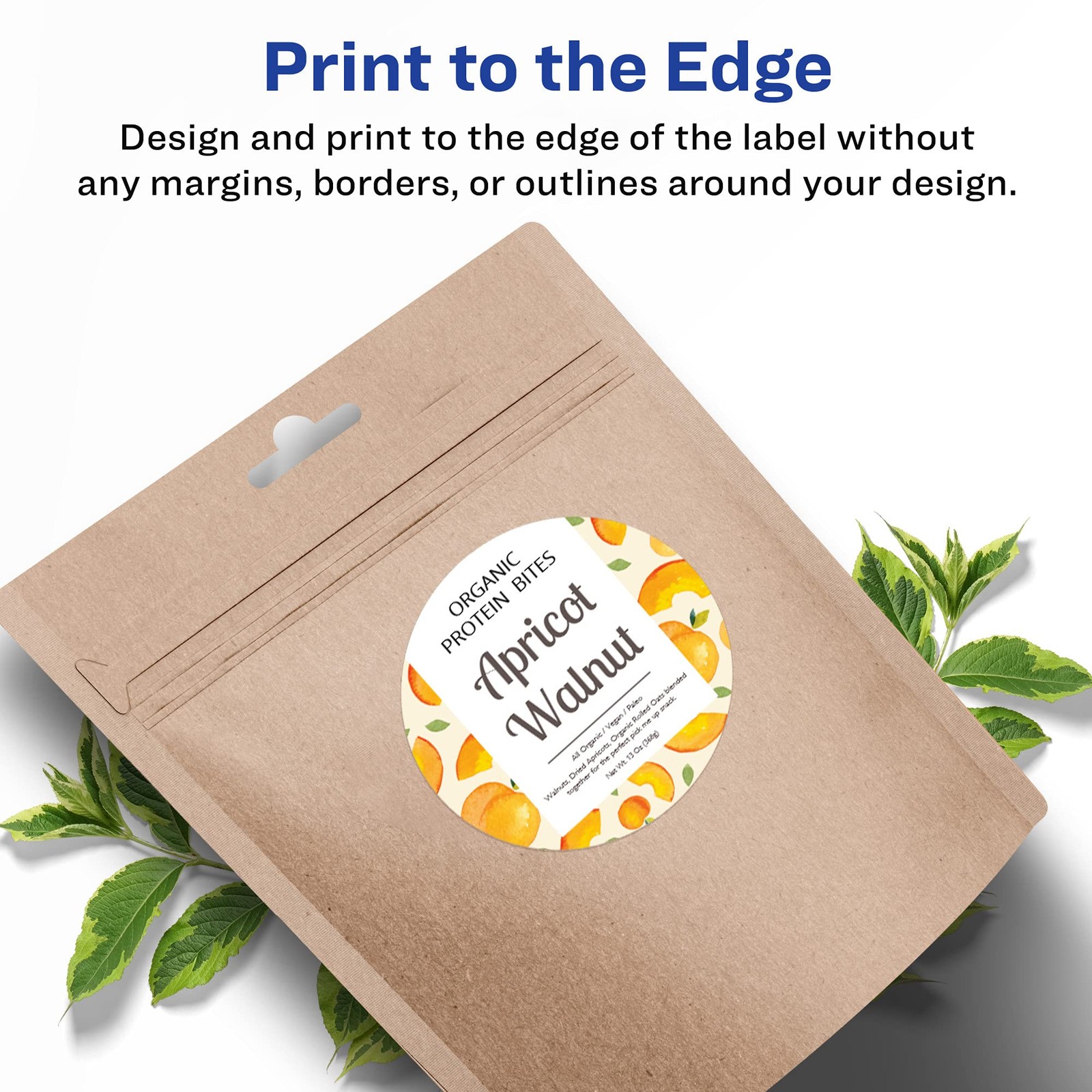 Avery Matte White Round Labels Sure Feed Technology 3.5 Diameter 1000 Matte