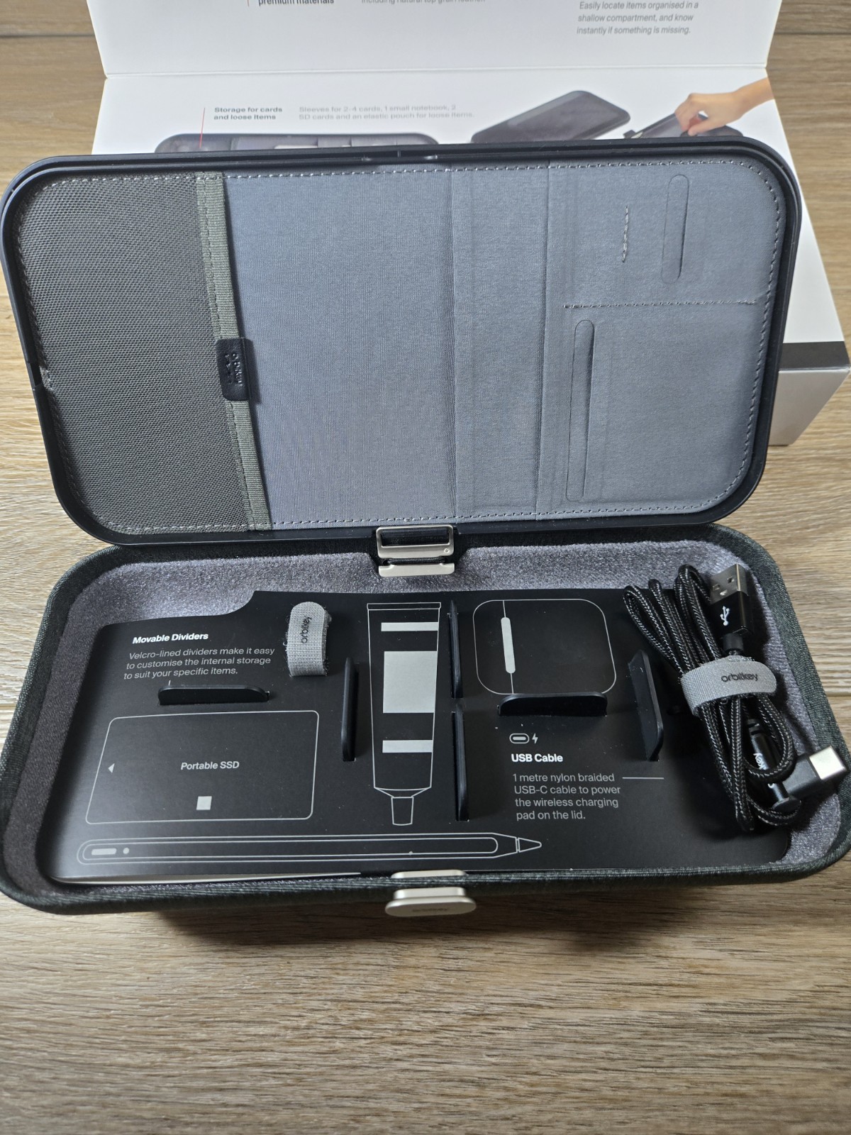 Orbitkey Nest | Portable and Customizable Desk Organizer Case W/ “Company Logo”