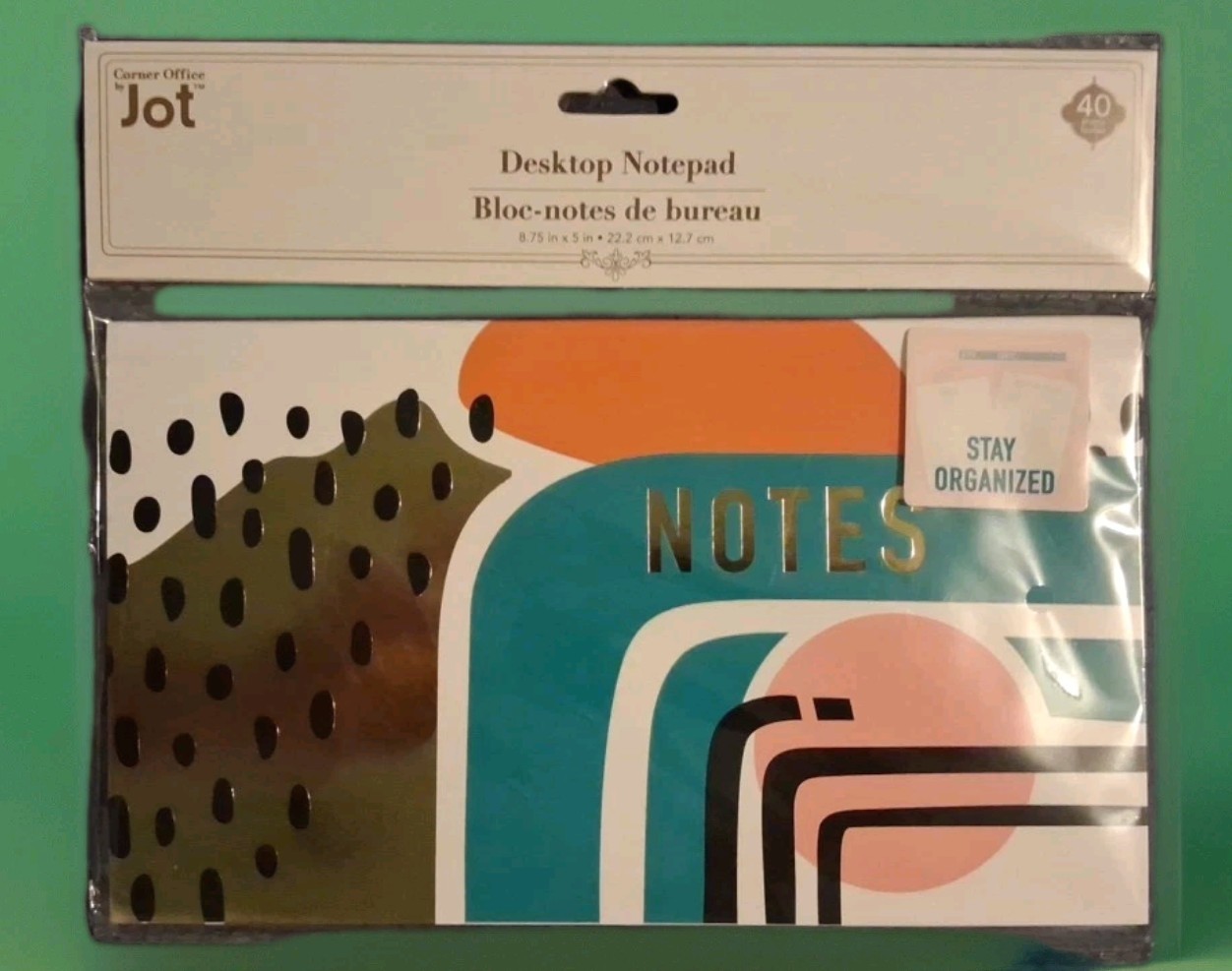 Jot Desktop Notepad Stay Organization 8.75x5inches 40 Sheets-Notes
