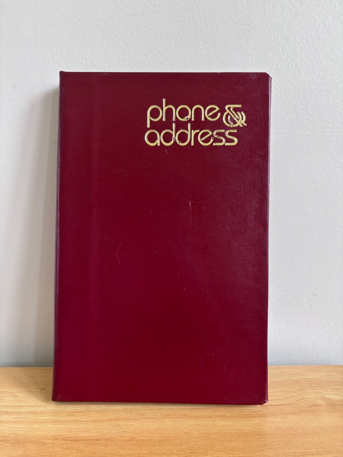 Vintage Unused Red Phone & Address Book Retro Contact Organizer Planner