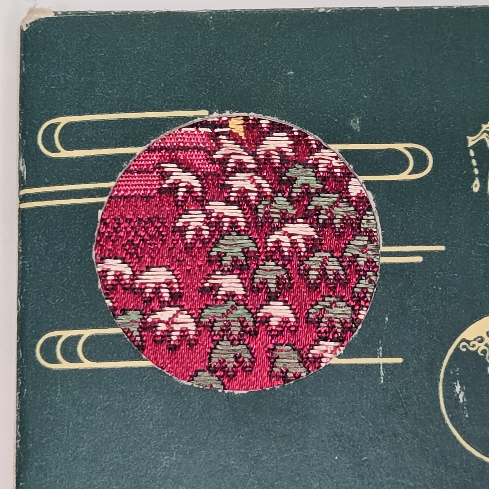 Shanghai, China Embroidered 176 Address Book – Red Silk Brocade Cover – VTG NOS