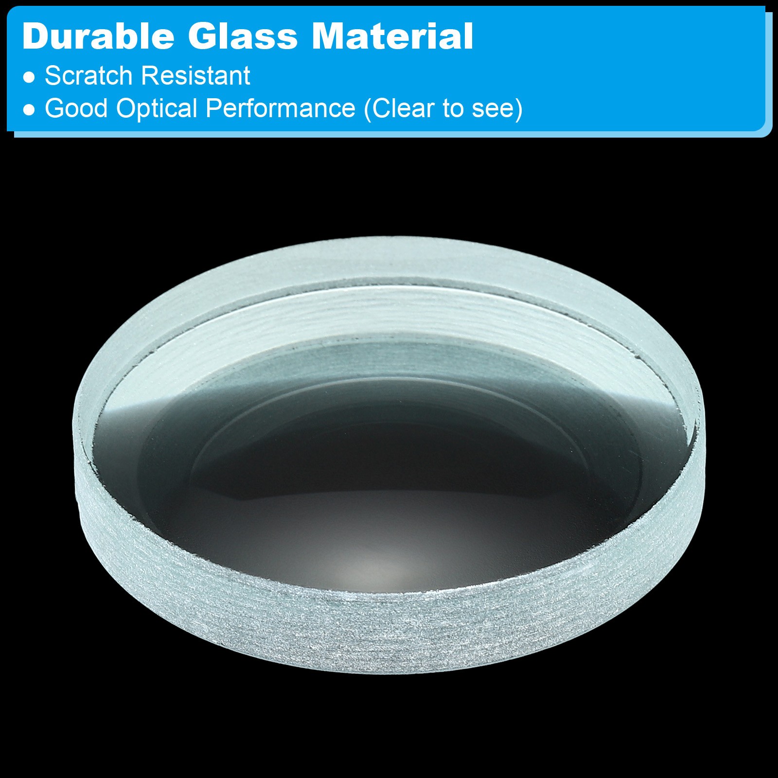 4″ (100mm) Focal Length Double Concave Lens, 3 Pack 50mm Diameter 8mm Height