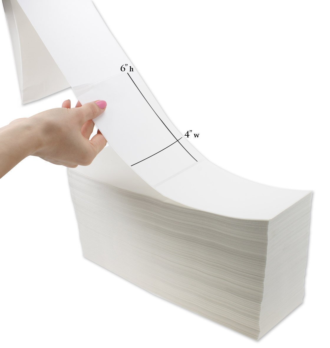 4000 Fanfold 4×6 Direct Thermal Shipping Barcode Labels – Zebra Eltron 2844 USA