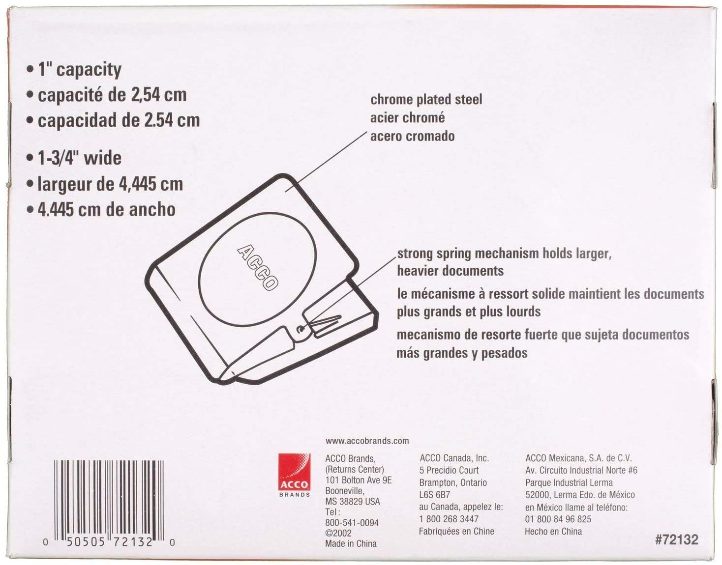 ACCO Square Magnetic Clip, 1 3/4-Inch Size, Medium, 12 Per Pack (A7072132)