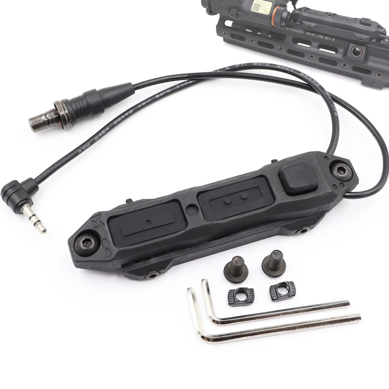 Dual Remote Pressure Switch Assembly for M Series Scout Light Black-3.5 Plug