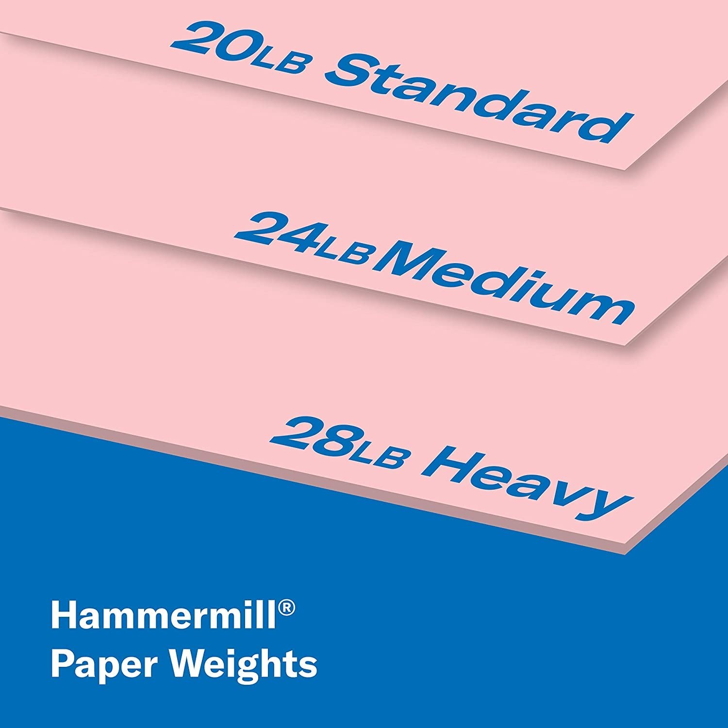 Hammermill Pink 20lb Copy Paper 10 Reams 5000 Sheets Jam Free Smooth Finish