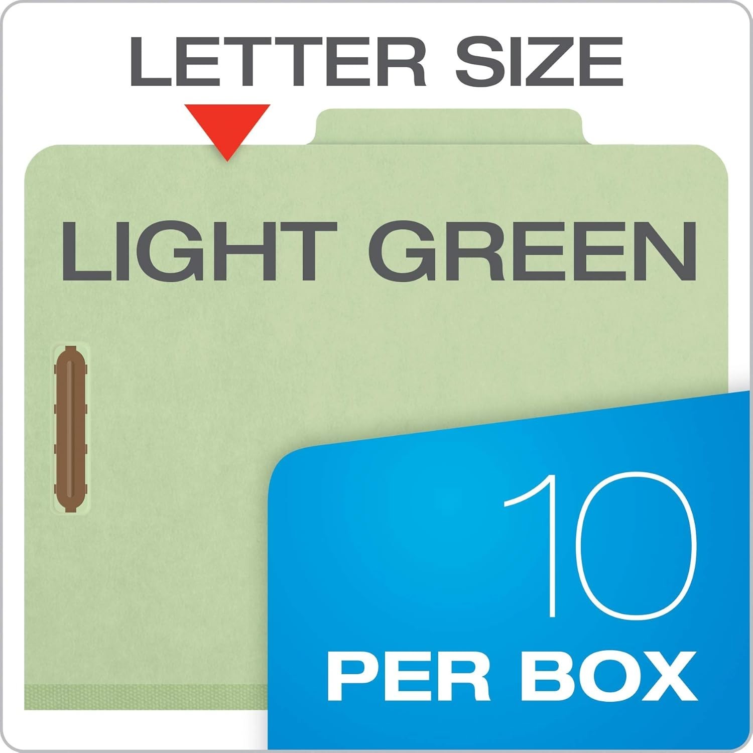 Recycled Classification File Folders, 2 Dividers, 2″ Embedded Fasteners, 2/5 …