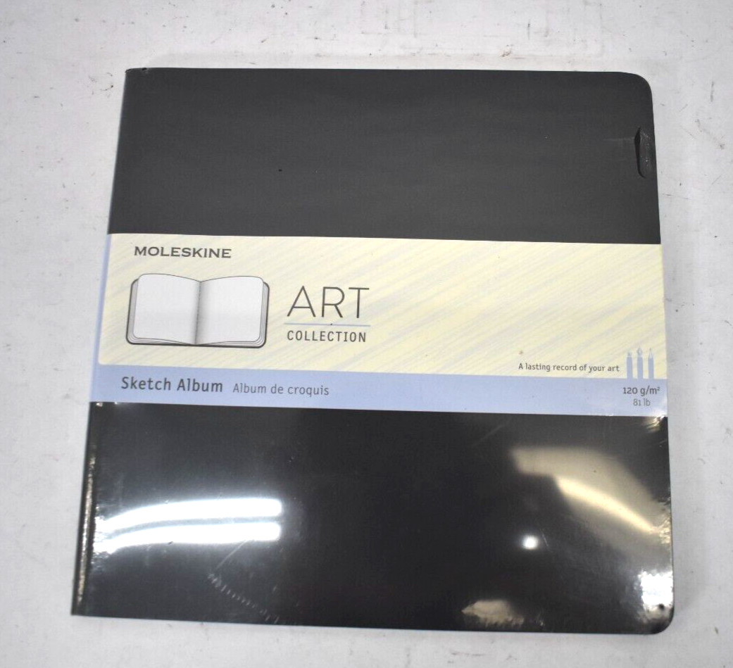 Moleskine Square Art Plus Sketch Album Black Soft Cover 120g/m2 Detachable Pages