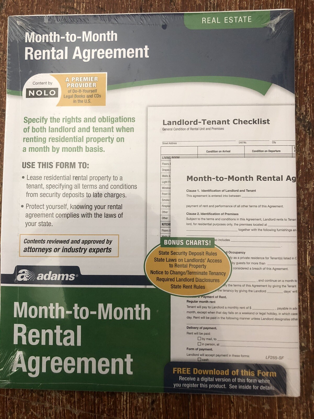 2 – Adams Residential Lease & Month-Month Forms and Instructions LF310/ LF255