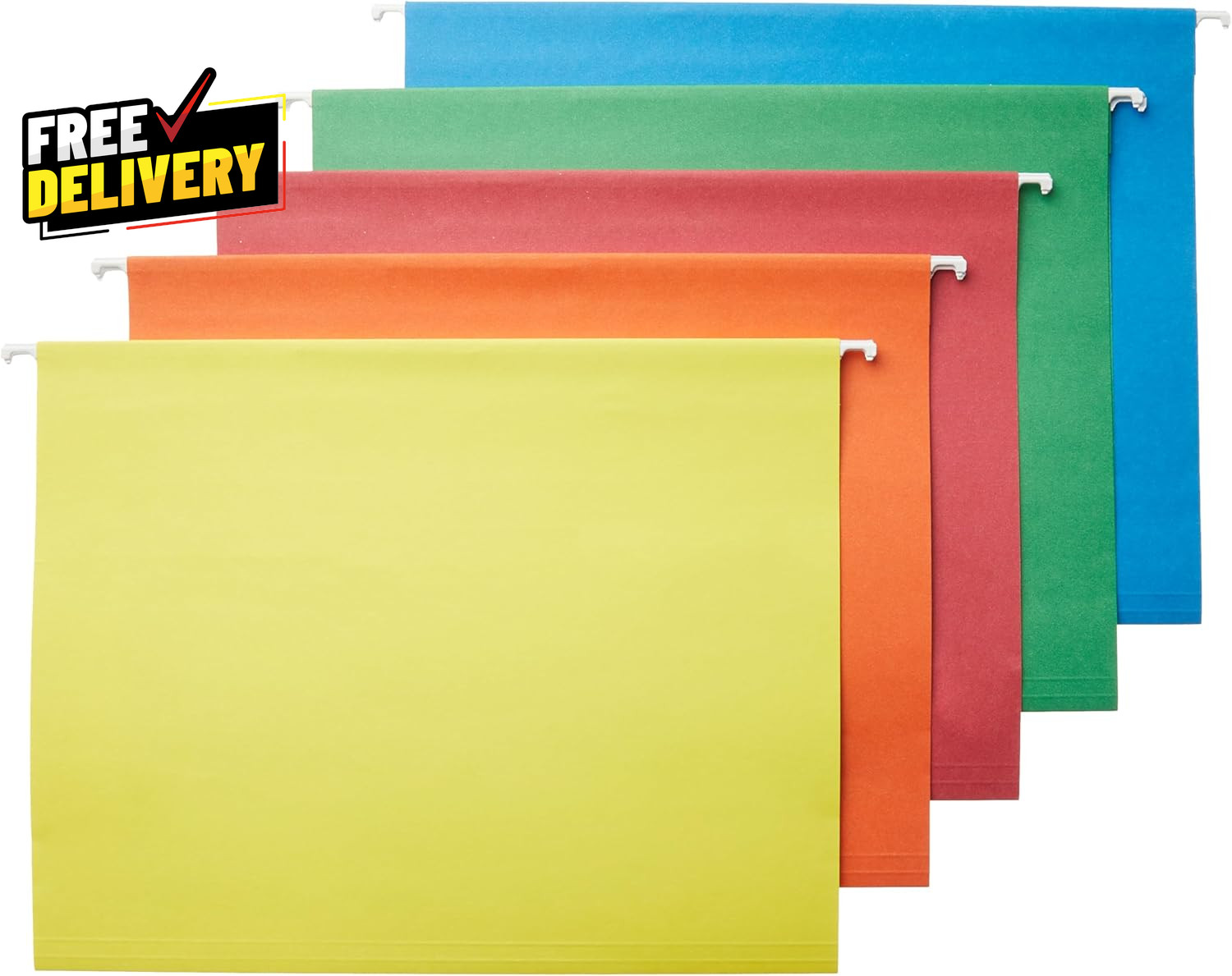 Hanging Organizer File Folder Letter Size Assorted Colors (Pack of 25)