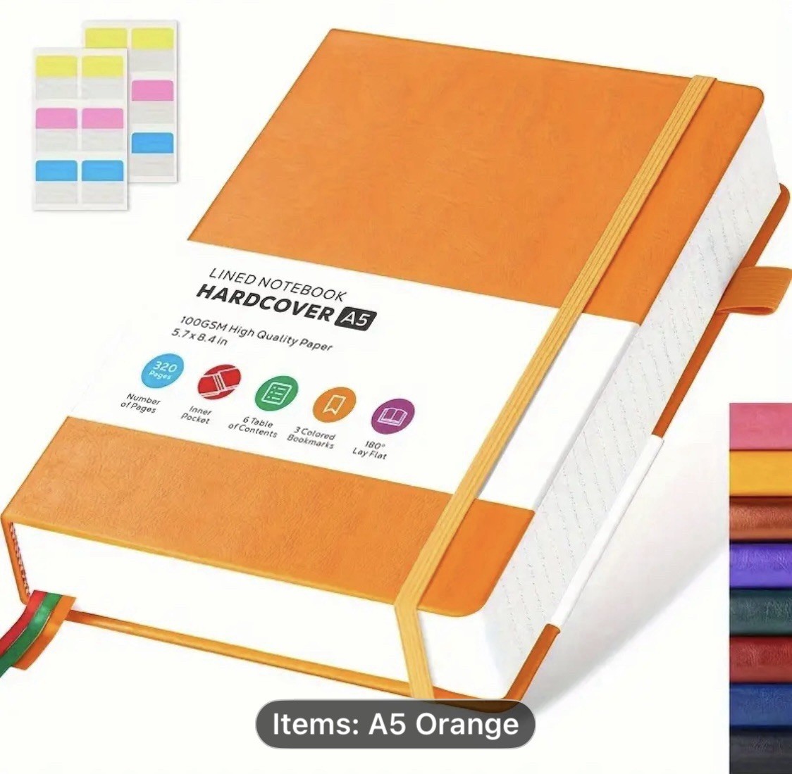 6 X 8 320 Page Notebook Journal Orange NEW Shipping Included
