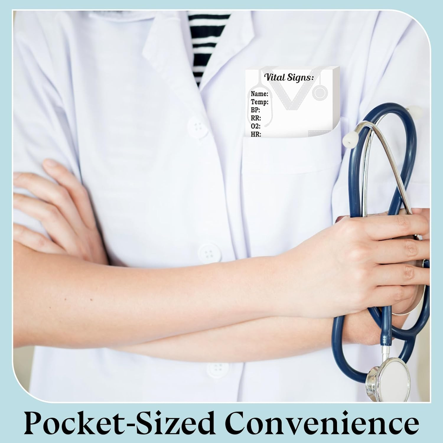 24 Pads 720 Sheets Nurse Sticky Notes for Vital Signs Nurses Week Gifts Daily Mo