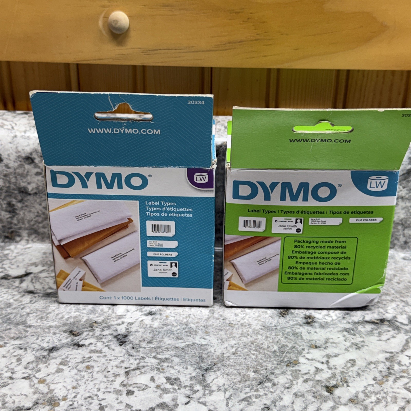 Dymo 30334 2-1/4″ x 1-1/4″ Multipurpose Labels Set of 2 1 New And 1 Used.