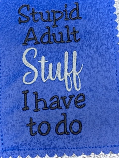 NEW 2 Lined notebooks in Covers “Tomorrow..” and “Stupid Adult Stuff” Free ship