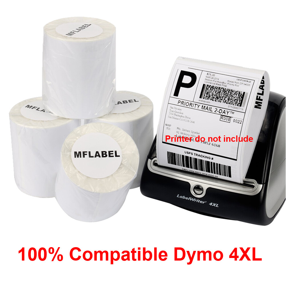 12 Rolls 220 Thermal Shipping Labels 4×6 Compatible 1744907 Dymo 4XL LabelWriter