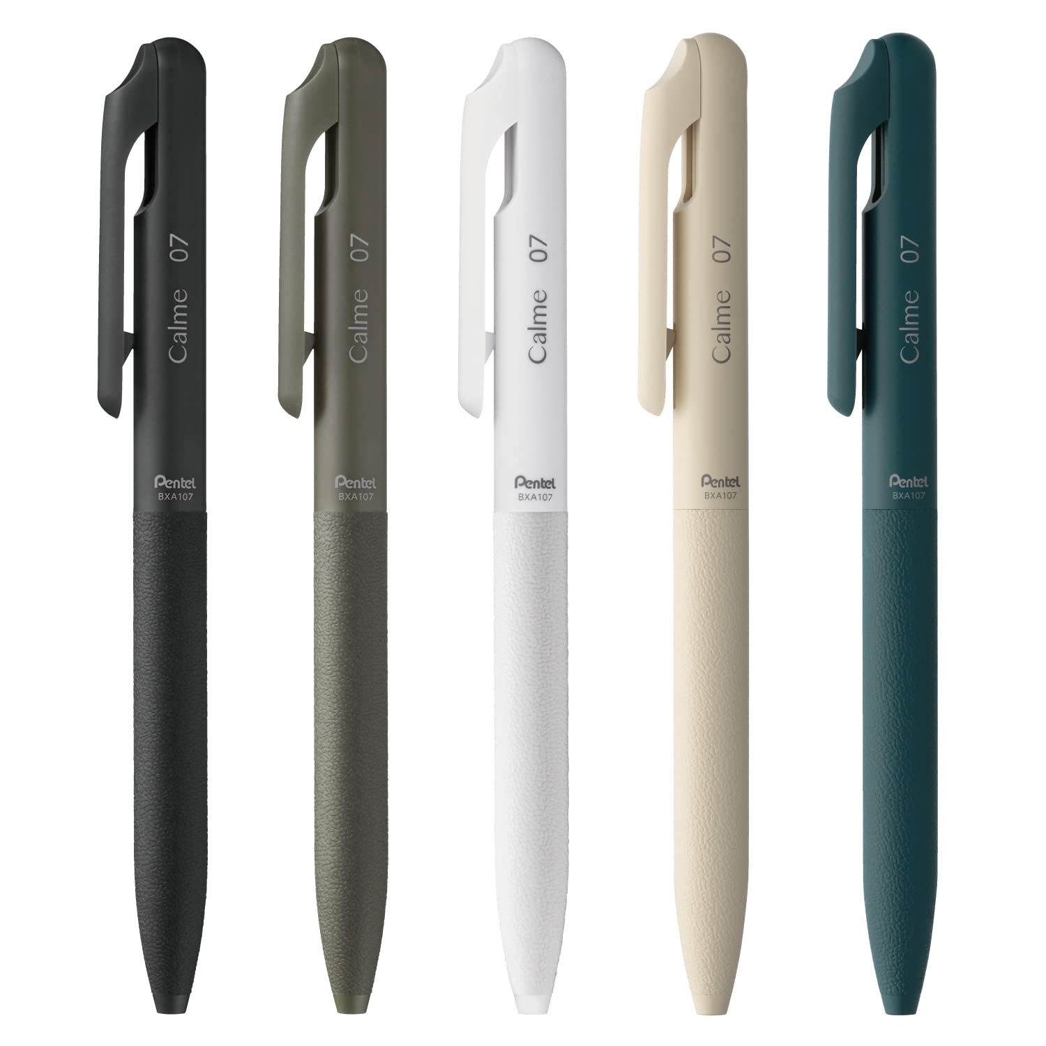 Pentel AMZ-BXA107-5 Calme Oil-Based 1 Count (Pack of 1), Set 5 colors