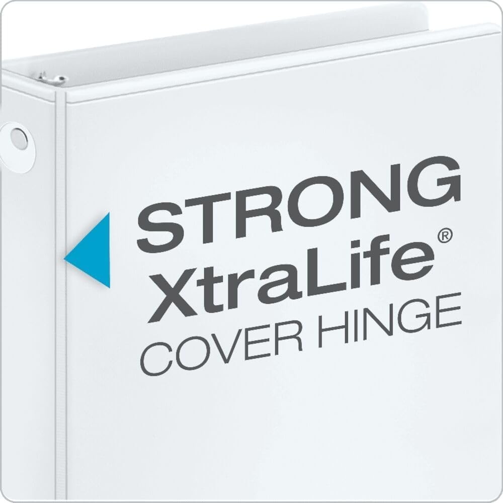 Economy 3-Ring Binders, 2″, Round Rings, Holds 475 Sheets, ClearVue Presentat…