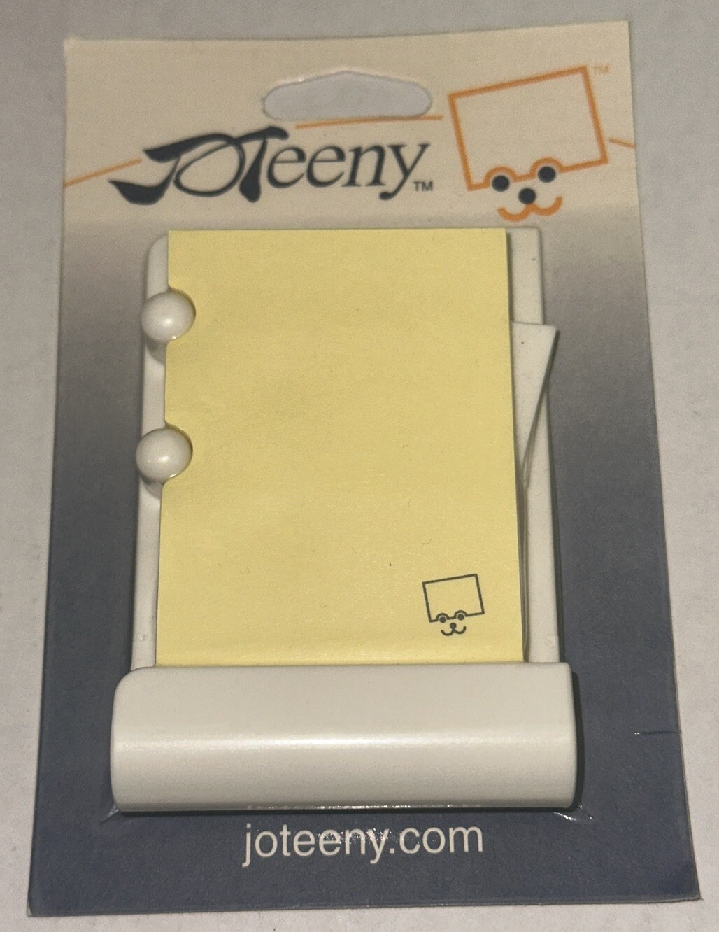 JoTeeny Post-It Note Holder Tray Dispenser Desk Base Unit Magnetic JMAG-003 NOS