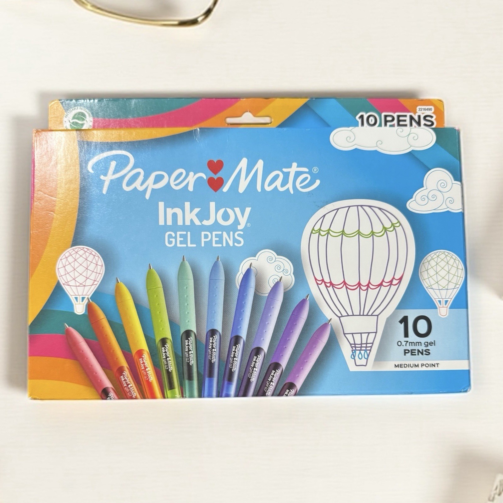 Paper Mate InkJoy Gel Retractable Gel Ink Pens 0.7mm Assorted Colors 10-Pack NEW