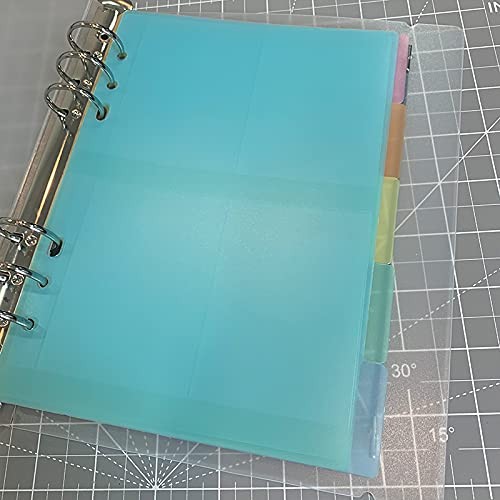 5PCS A5 Size Dividers for 6 Ring Binder with Reinforced Edge,Paper Index Divi…