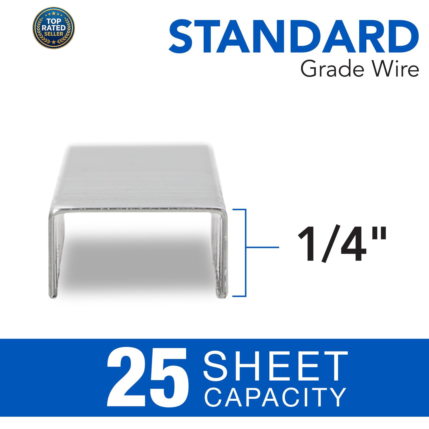 1/4 Inch Full Strip Staples 5 000 Count Standard Office Stapler Refills