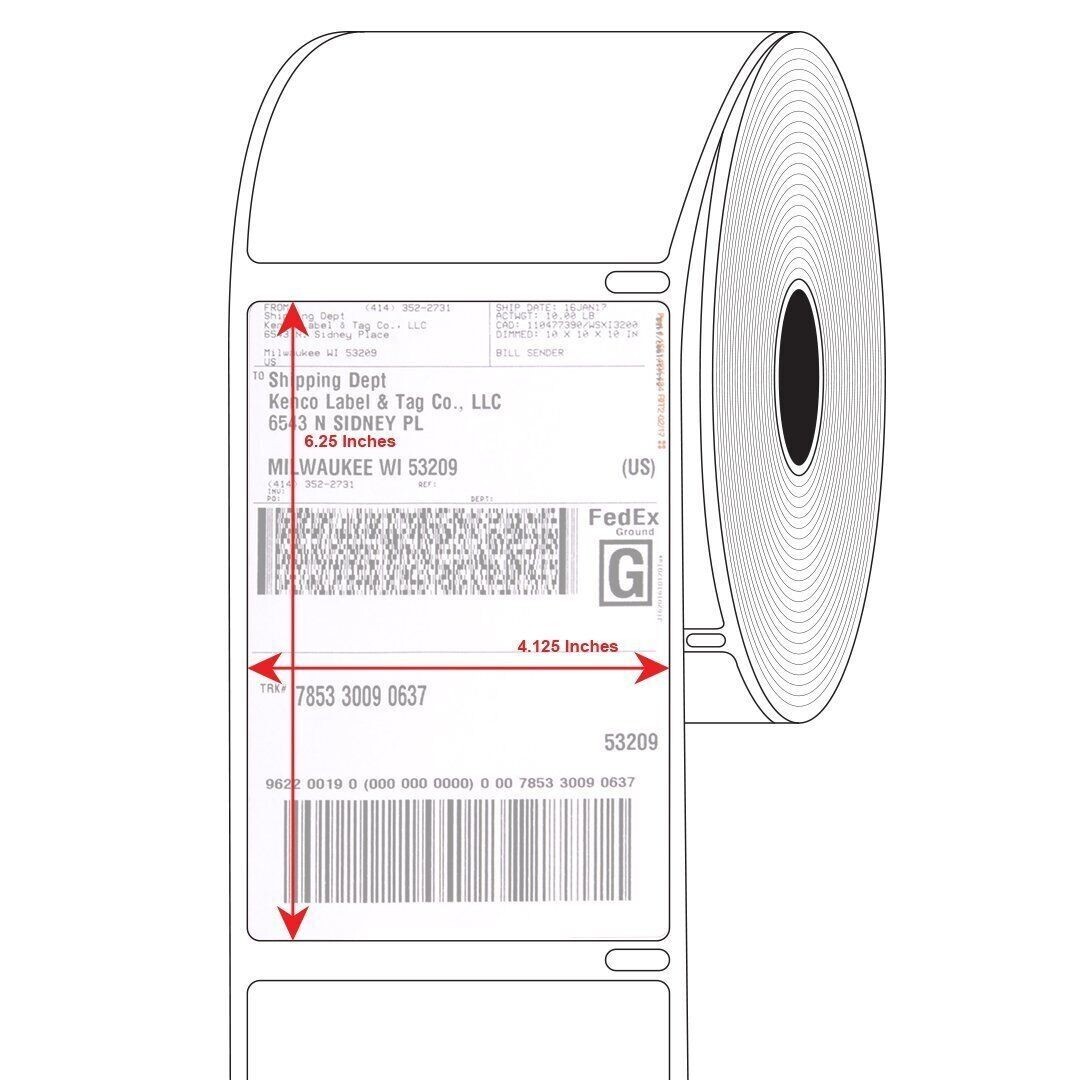 10 Rolls Direct Thermal Shipping Labels 220/Roll 4×6 Compatible Dymo 4XL 1744907