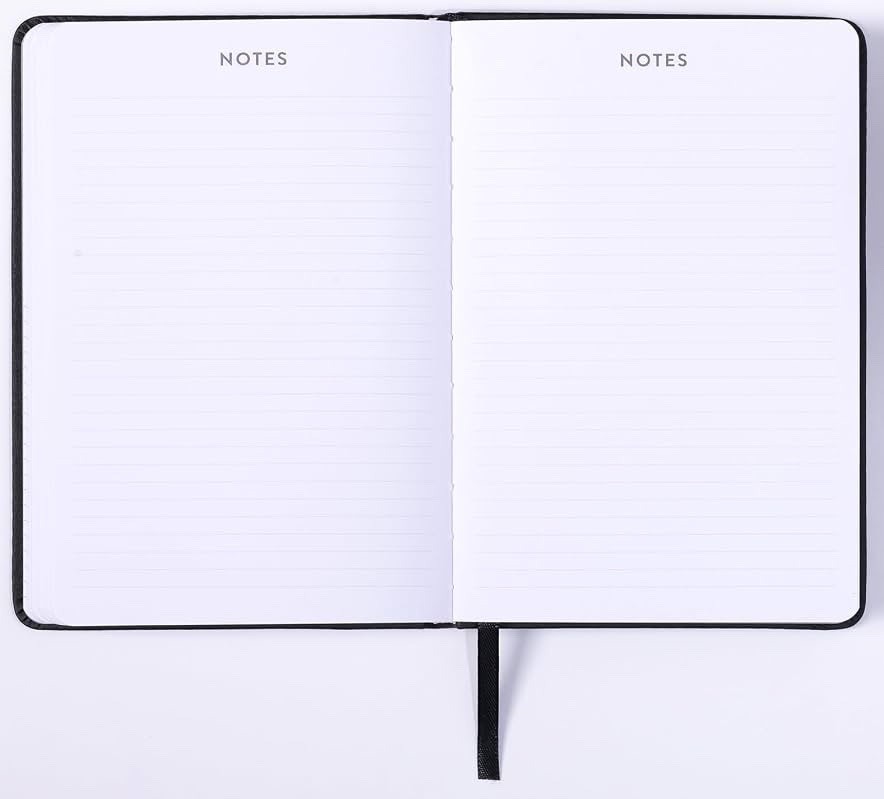 2026-2027 18-Month Calendar Planner Weekly BLACK & GOLD ECCOLO Sz 5×8”