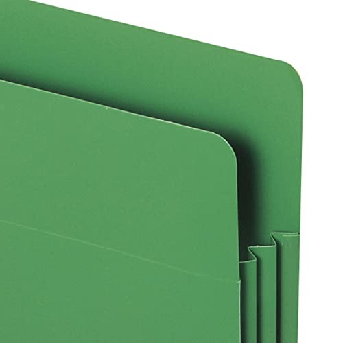 Smead Poly File Pocket, Straight-Cut Tab, 3-1/2″ Expansion, Letter Size,