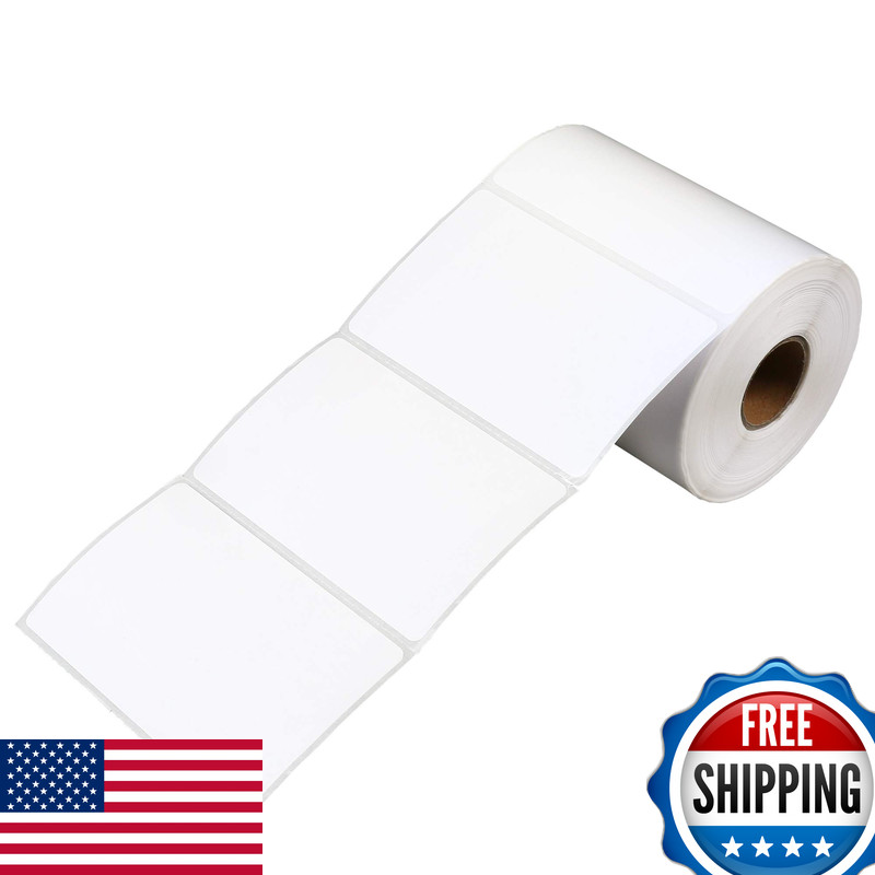 Lotfancy Name Tag Stickers 500Pc Blank Labels 3.5 X 2.25 1 Roll Adhesive Tags