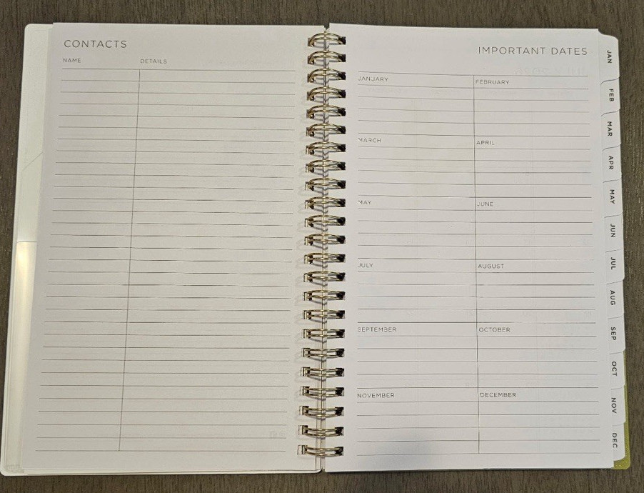 2027 Blue Sky Kelly Ventura Summer Garden Weekly & Monthly Planning Calendar