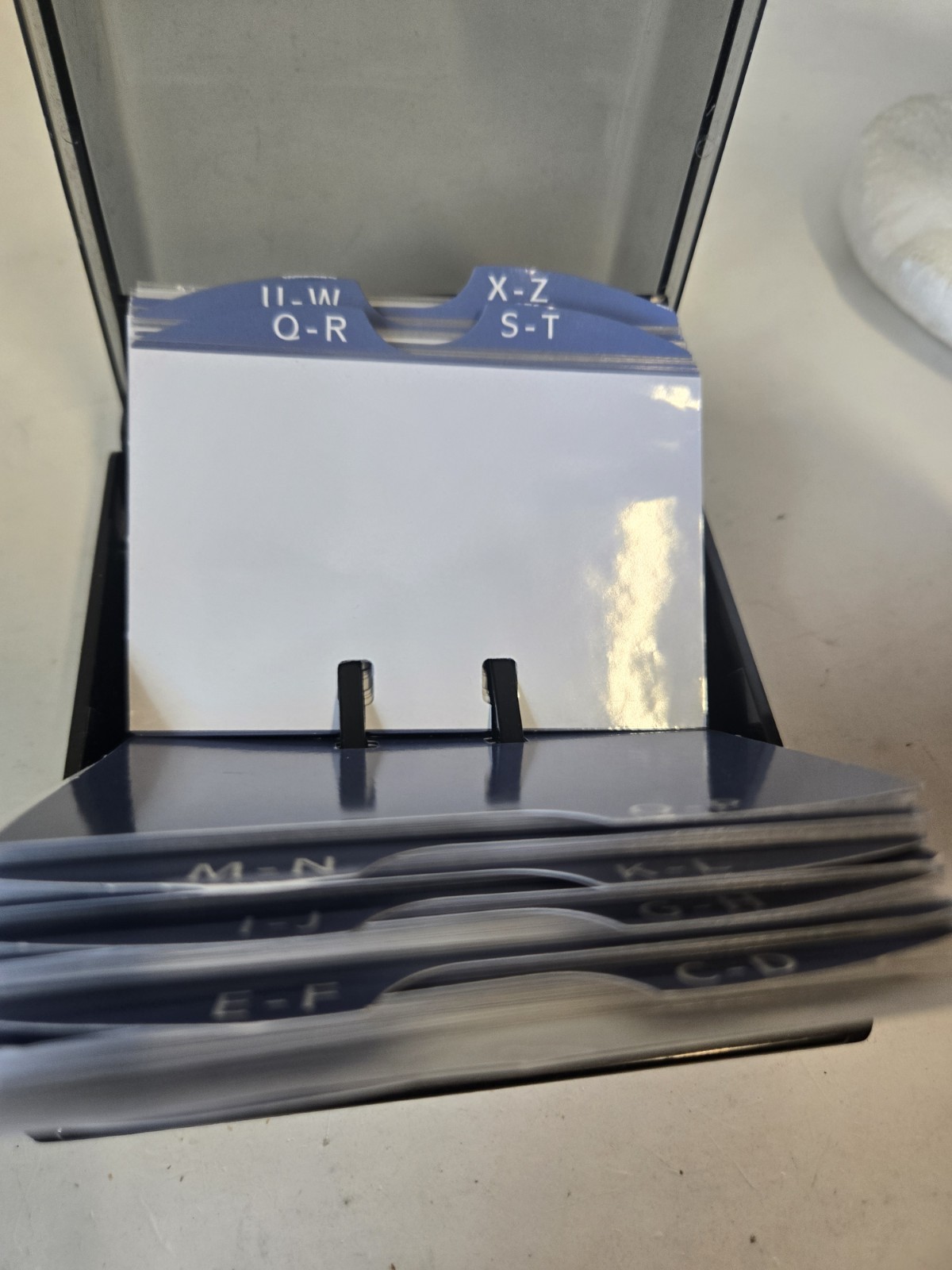 Rolodex XR-38 Flip Case Organizer Rolodex Cards Small Compact Unused Vintage Cp