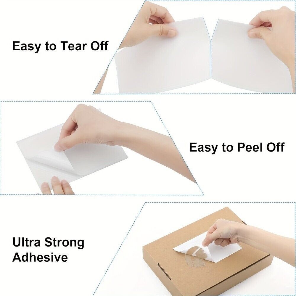 500 4×6 Fanfold Direct Thermal Shipping Labels for Zebra & Rollo Printers