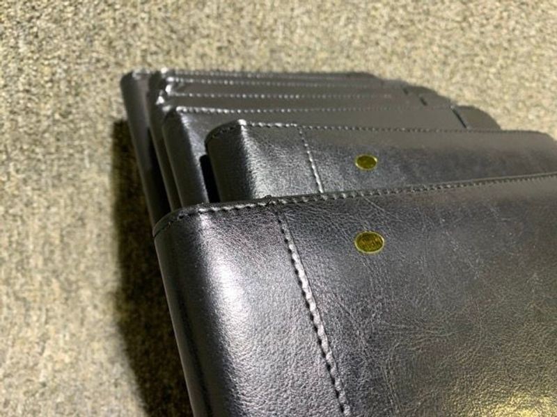 Luxury Black Executive Portfolio Resume Folder 13 ” x 9.25 ” FREE SHIPPING USA