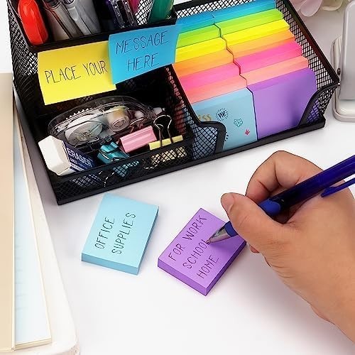 Colorful Self-Stick Sticky Notes – 1.5×2 inches, Eco-Friendly 800 Sheets