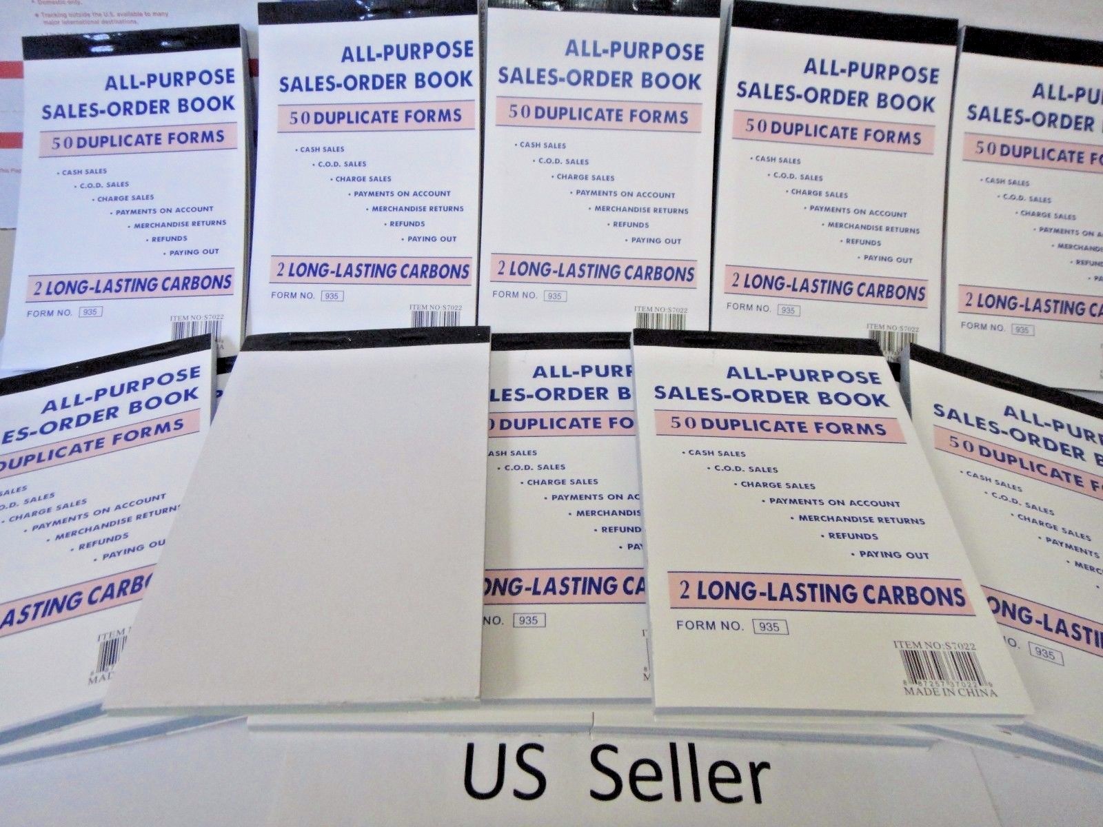 Lot of 100 Sales Order Book Receipt 50 Duplicate Forms Carbon NEW US Seller