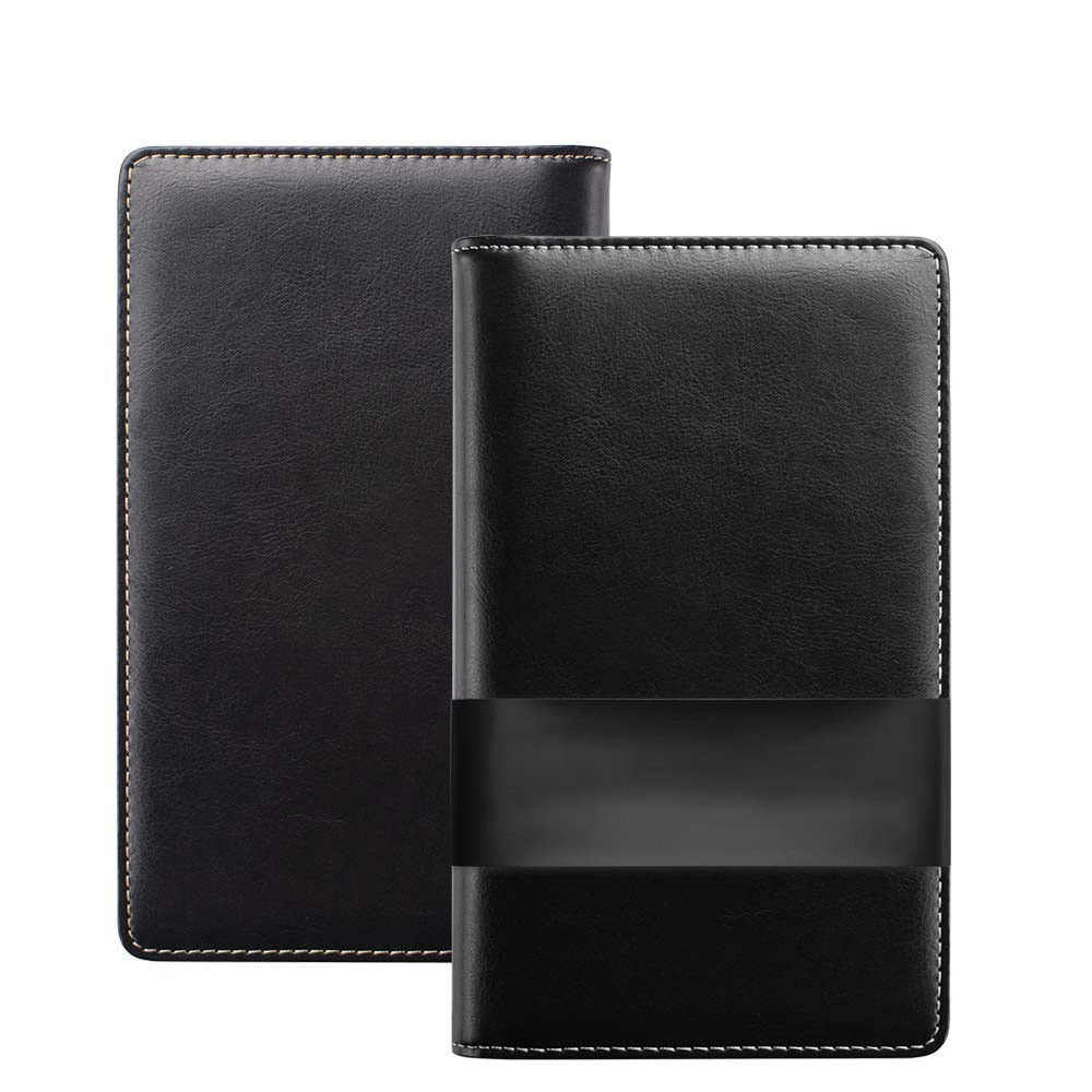 Credit Card Holder, 240 Pocket Leather Book, Professional, Black
