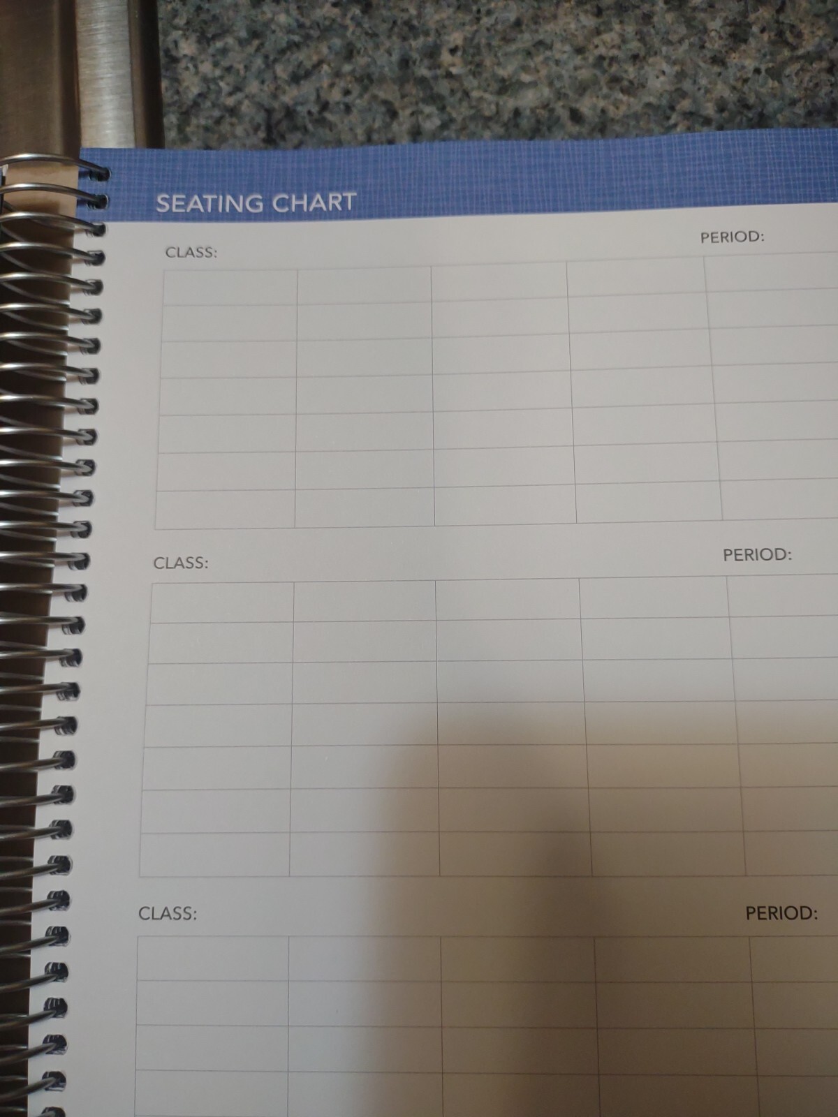 Global Printed Products Undated Teacher Planner 52 Weeks w/Stickers